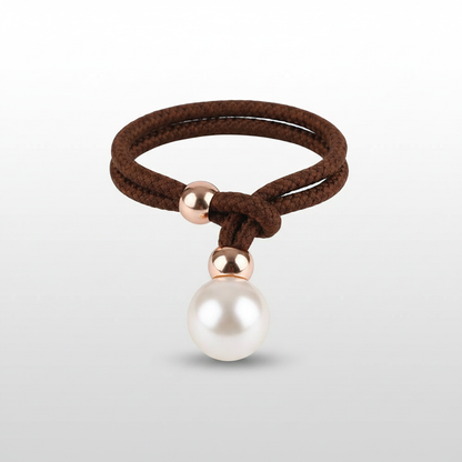Deep Coffee lustrous pearl curtain tie-back packshot