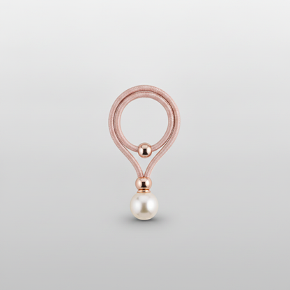 Pink lustrous pearl curtain tie-back packshot