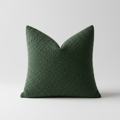 Calen Pillow Cover - Green boucle