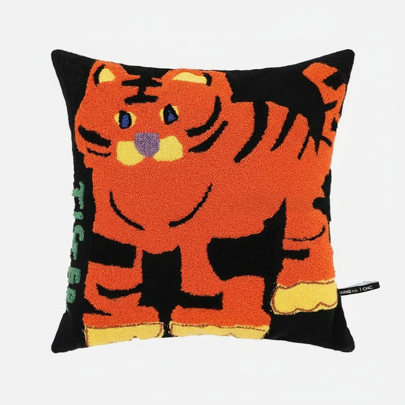 Whimsical Elephant Throw Pillow | Plush Fabric, Decorative Cushion