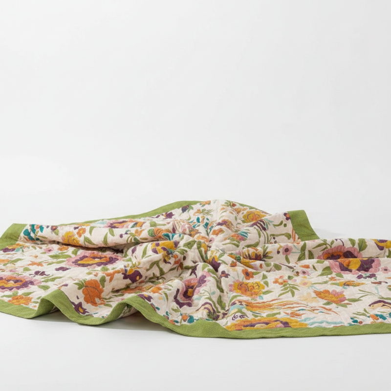 Soft Blossom Breeze Coverlet | Bedroom Decor, Light Layer