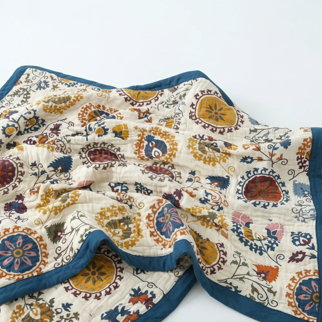 Breathable Cotton Gauze Coverlet