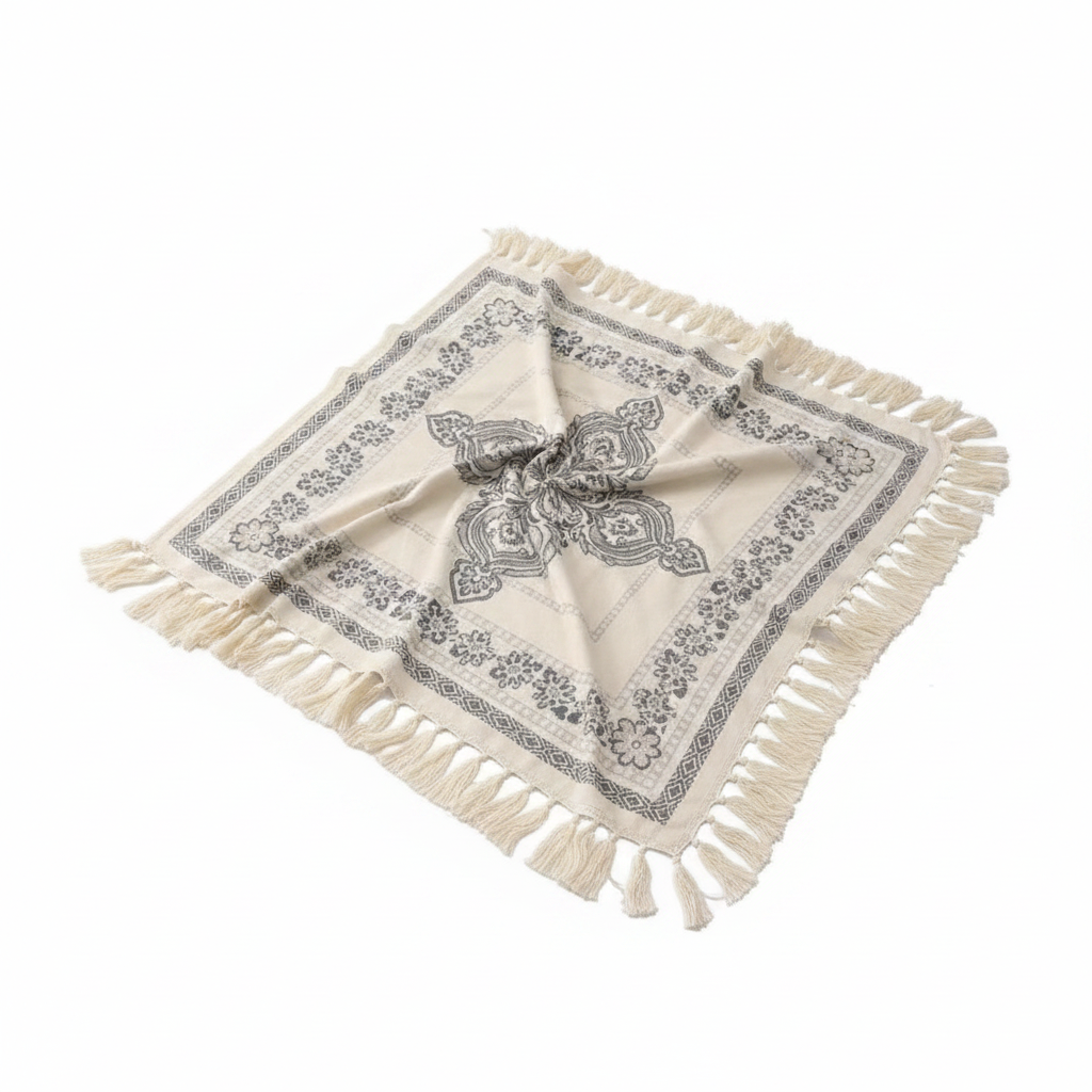 Wander Cotton Boho Mandala Blanket - Frostbloom