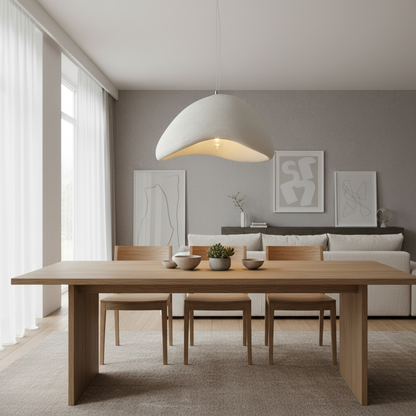 GinzaLight wabi sabi pendant lifestyle in modern dining room