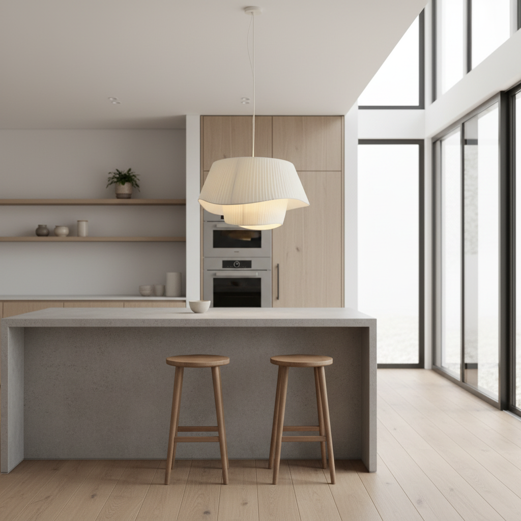 Noosa coastal pendant lifestyle in modern kitchen