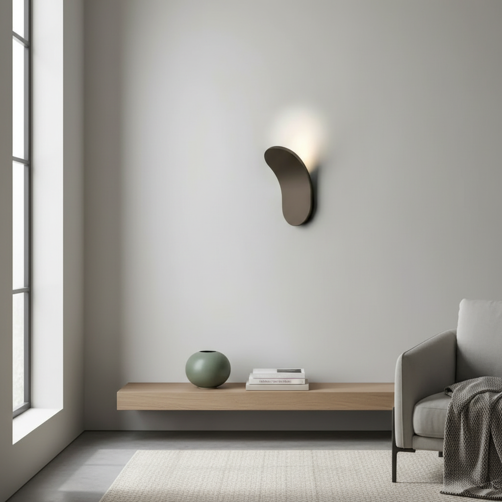 NordicGlow LED wall sconce mounted on a wall in a modern room