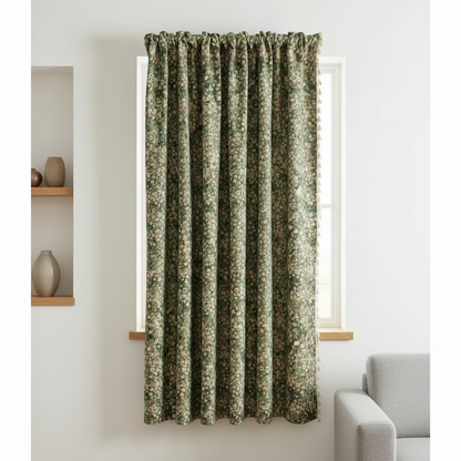 Noveau Ditsy Floral Tassel Curtain lifestyle - hung on window