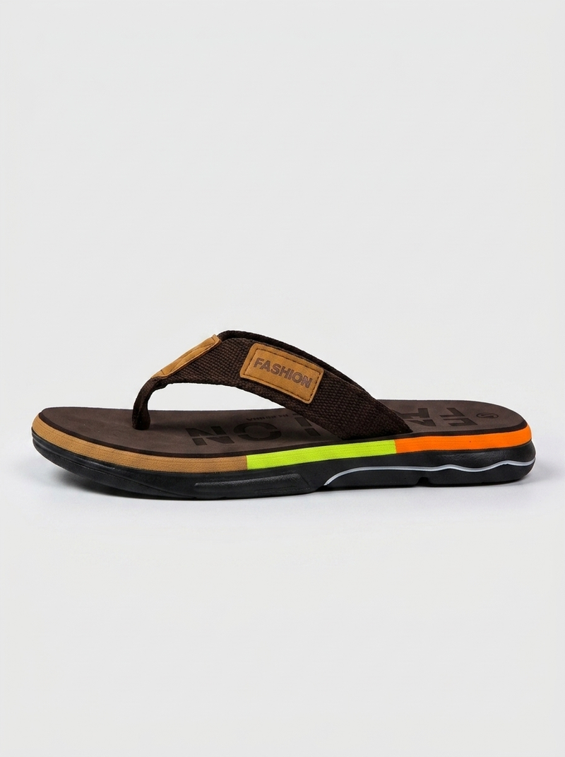 Jasper Men's Striped Sandals - styled view