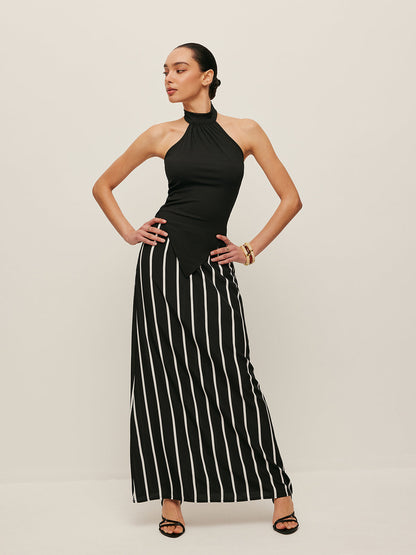 Ava Women's Asymmetric Skirt - front view