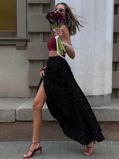 Mabel Women's Floral Skirt - styled view