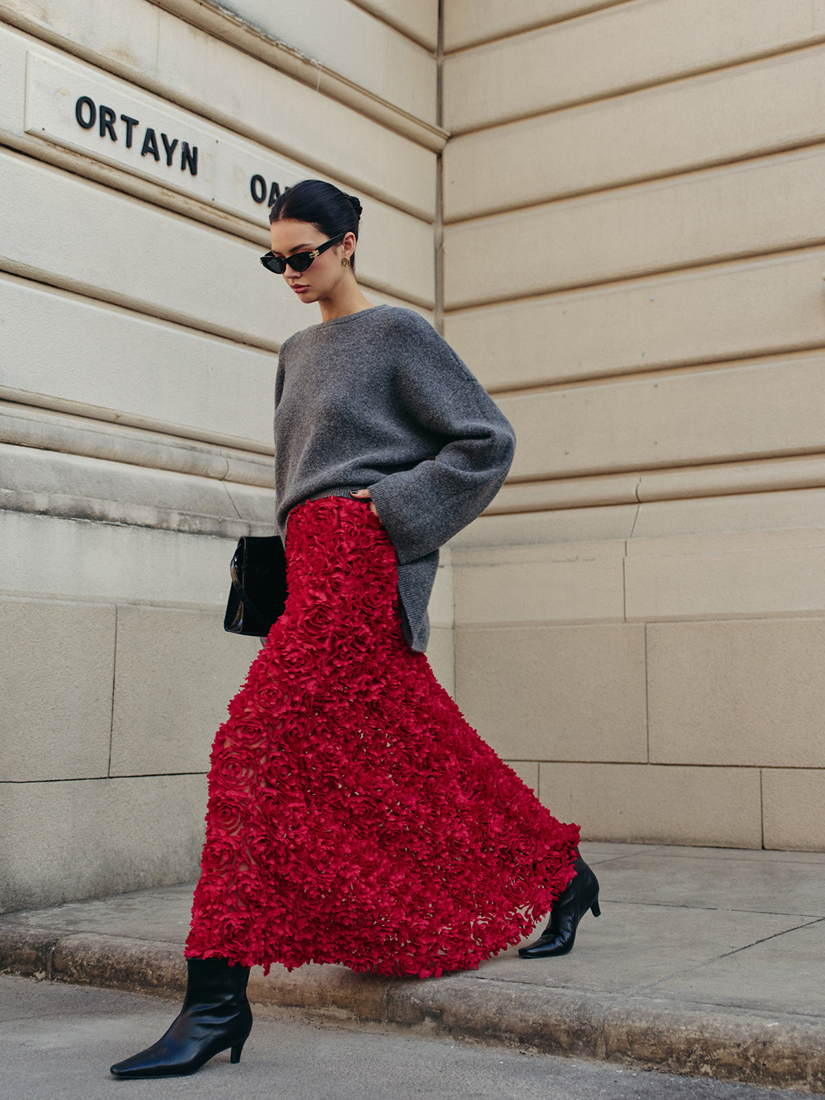 Mabel Women's Floral Skirt - front view