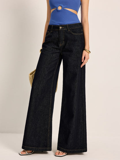 Camille Women's Jeans - fabric and finish detail