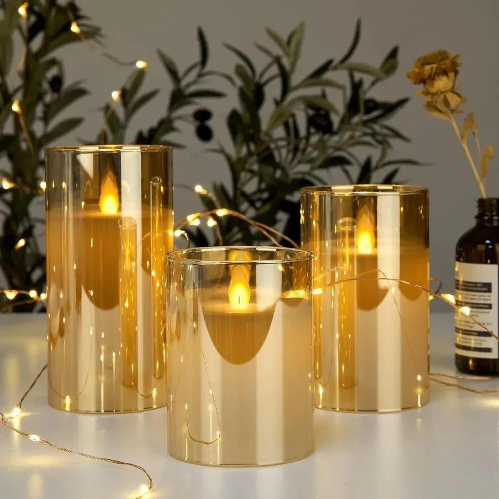 Isle LED Flameless Candles - shown in use
