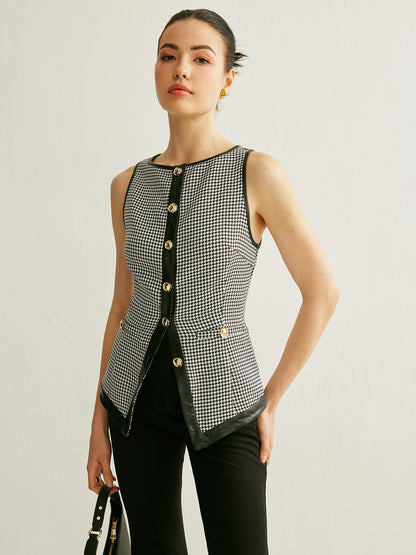 Genevieve Women's Vest - fabric and finish detail
