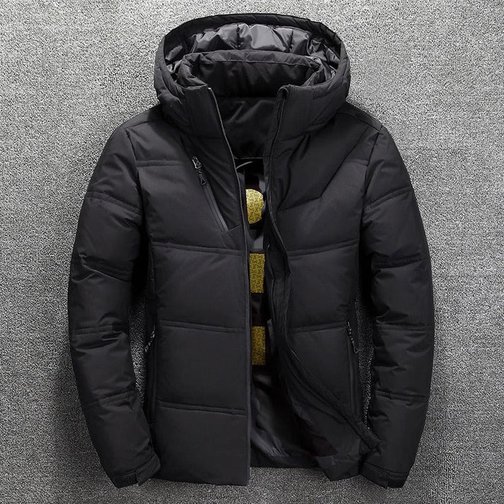 Ezra Men's Quilted Puffer Jacket | Hooded