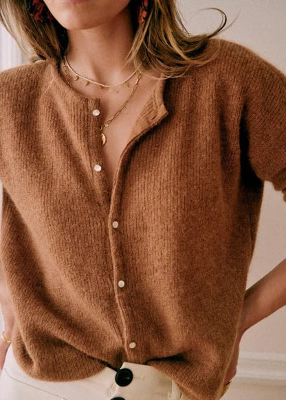 Vienna Women's Cardigan - fabric and finish detail