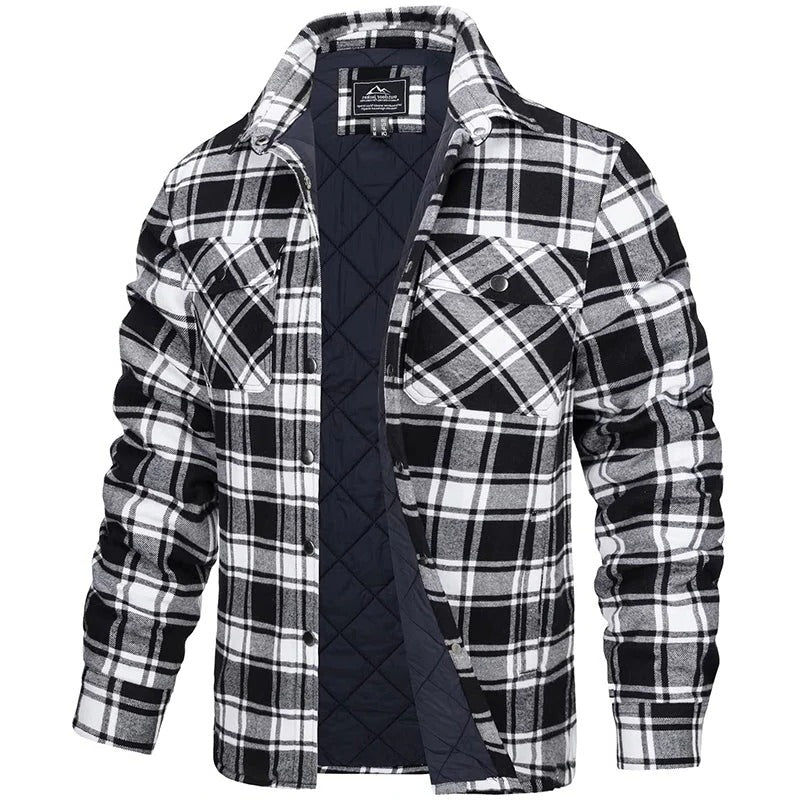 Kira Women's Plaid Jacket - close-up detail