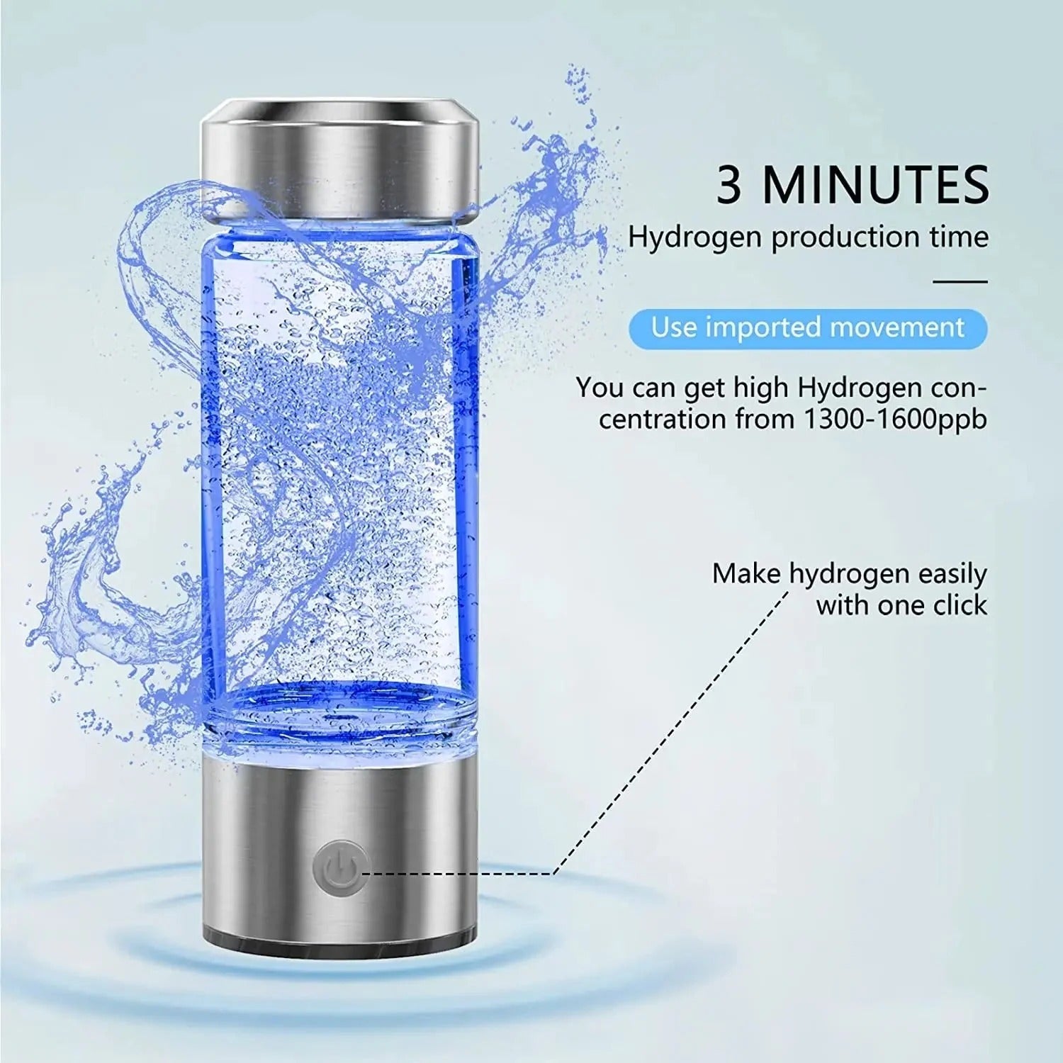 Ember Portable Water Bottle - front view
