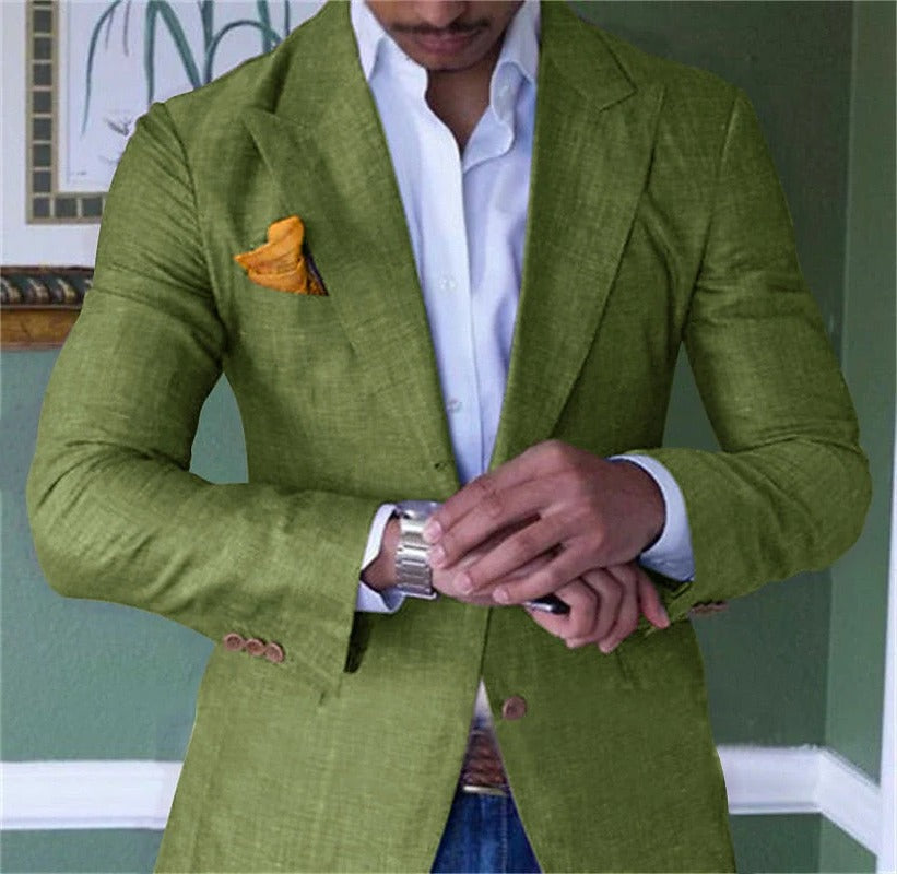 Marlow Men's Blazer - fabric and finish detail