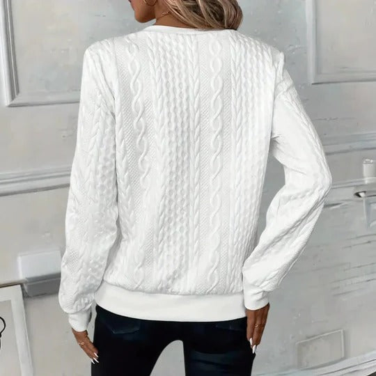 Violette Women's Sweater - flat lay