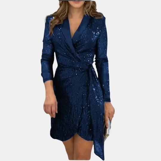 Perla Women's Blazer - fabric and finish detail