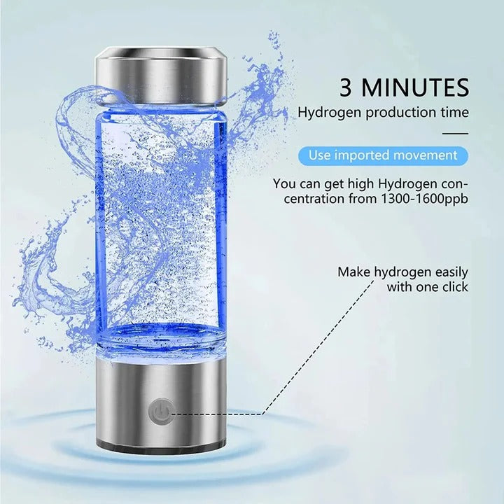 Aspen Portable Water Bottle - shown in use