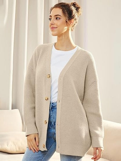 Elena Women's Oversized Cardigan - styled view
