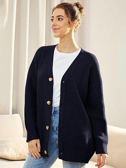 Elena Women's Oversized Cardigan - front view