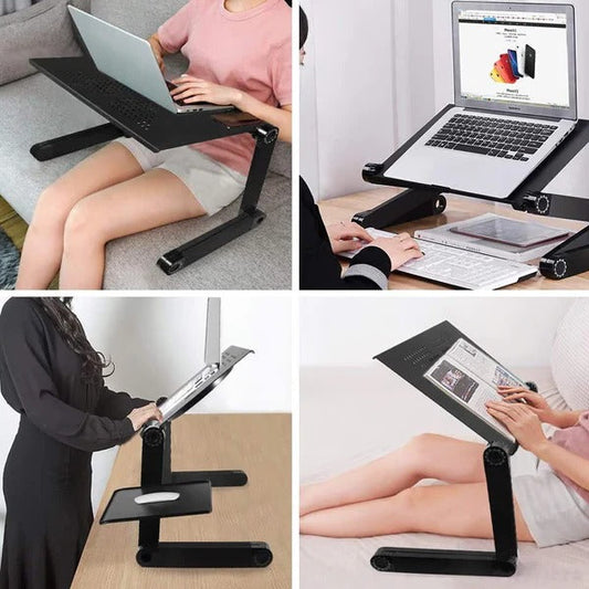 Onyx Adjustable Laptop Stand - styled view
