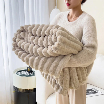 Haven Solar Throw Blanket - back view