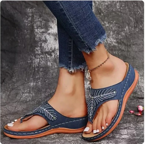Anaïs Women's Sandals - fabric and finish detail