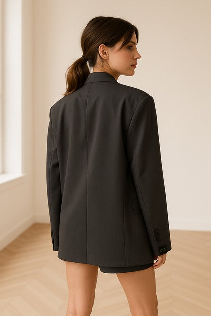 Nell Women's Oversized Blazer - back view