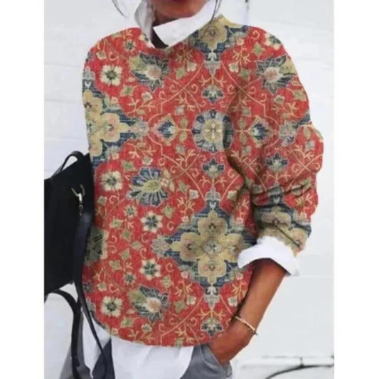 Sophie Women's Floral Sweater - styled view