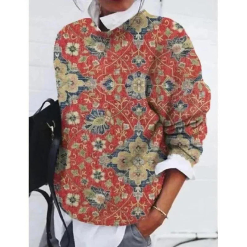 Sophie Women's Floral Sweater - styled view
