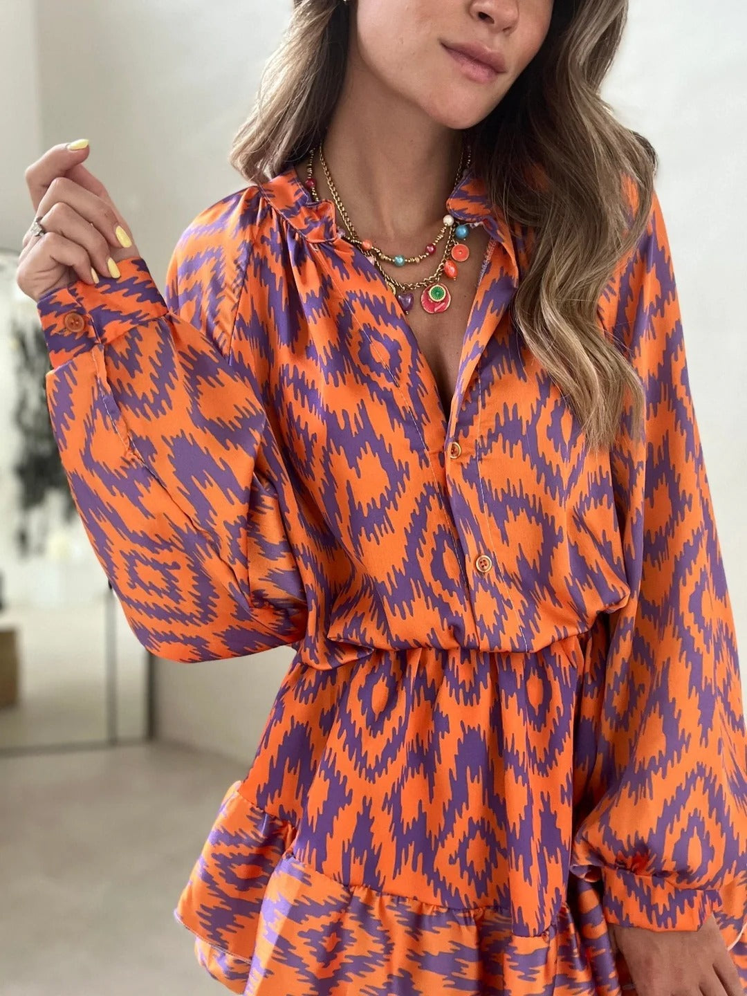 Faye Women's Mini Dress - close-up detail