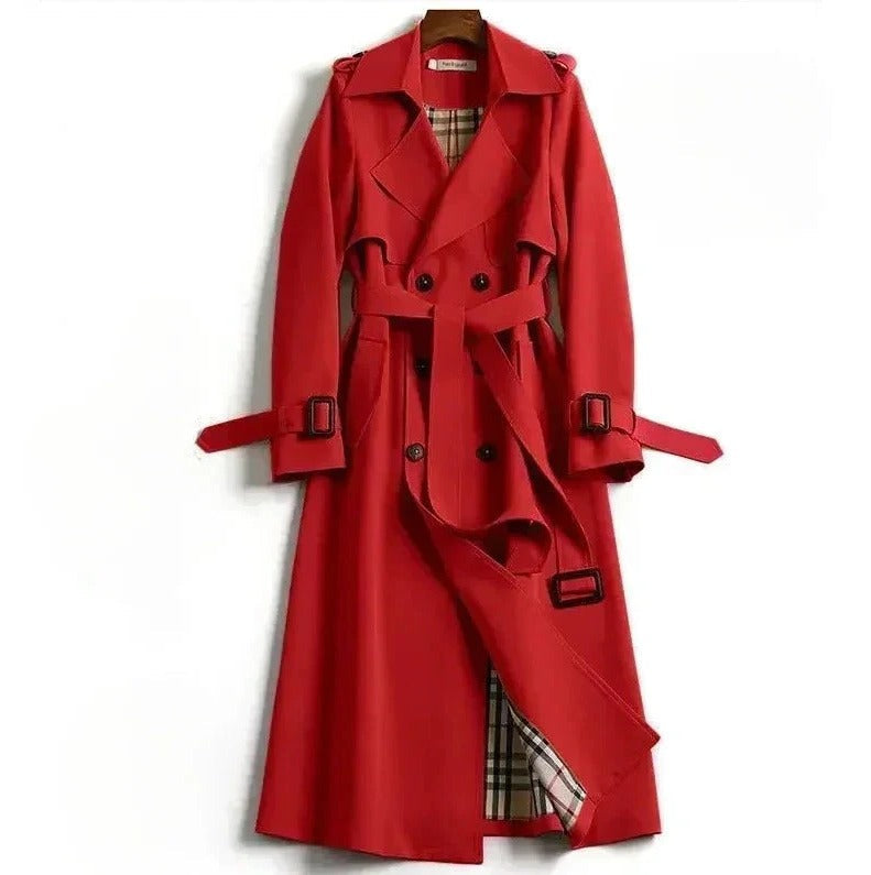 Paloma Women's Trench Coat - fabric and finish detail
