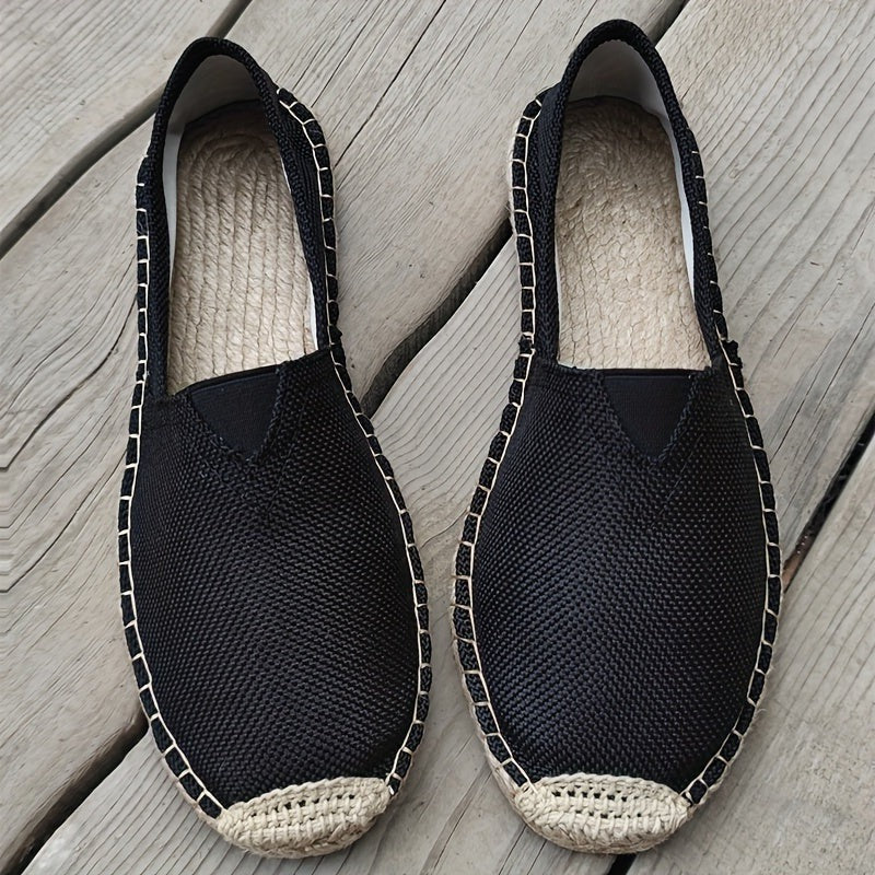 Finnian Men's Espadrilles - fabric and finish detail