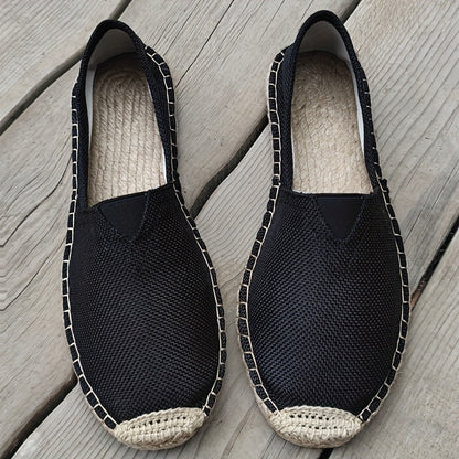 Finnian Men's Espadrilles - fabric and finish detail