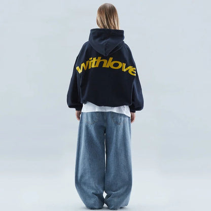 Jolie Women's Oversized Hoodie - fabric and finish detail