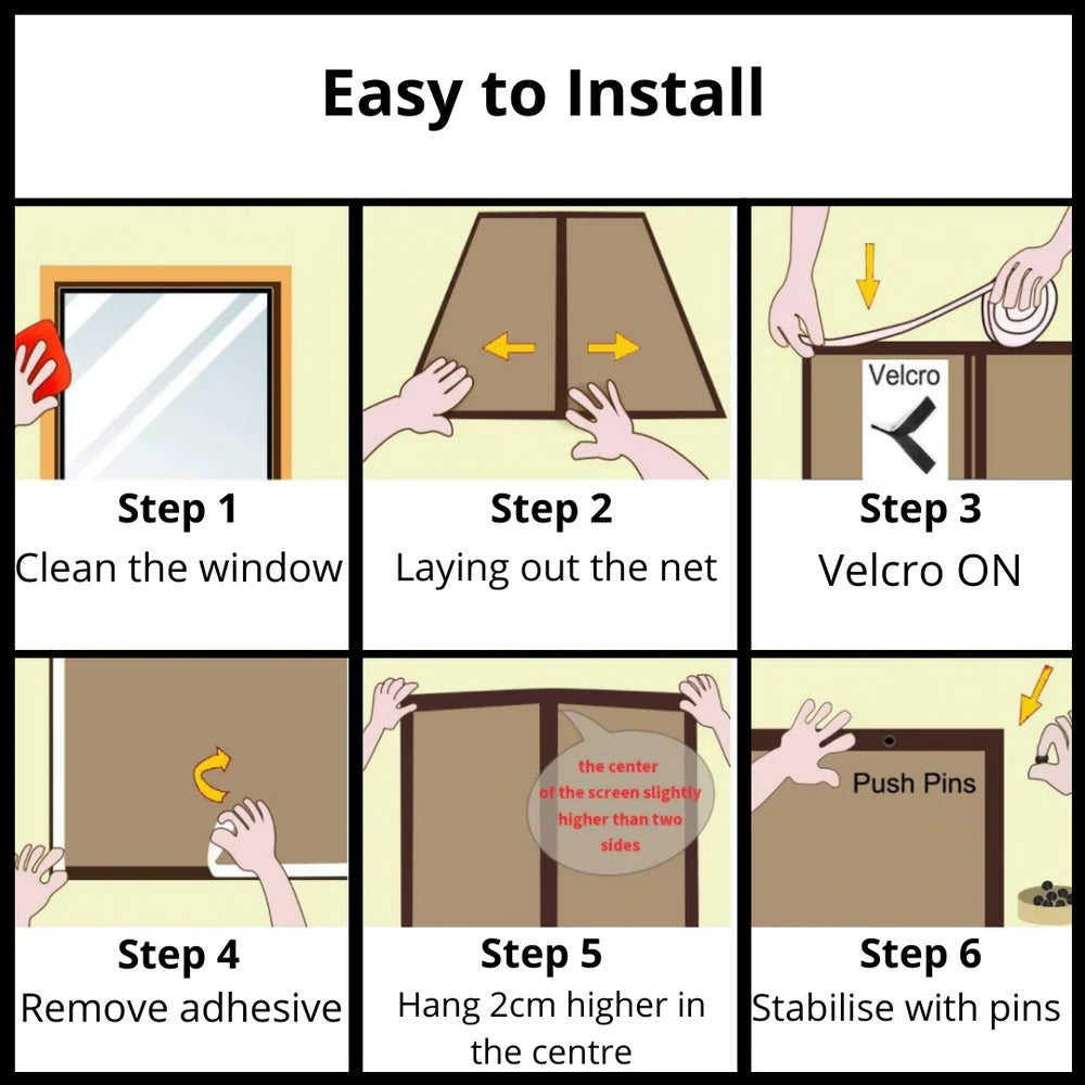 Onyx Portable Mosquito Screen - flat lay