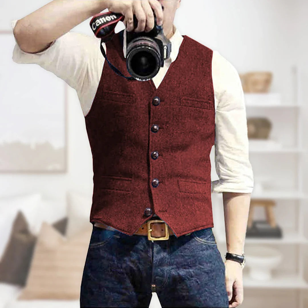 Silas Men's Vest - back view