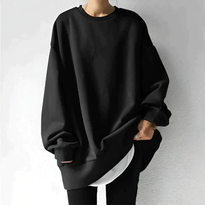 Kira Women's Oversized Sweater | Black, Brown