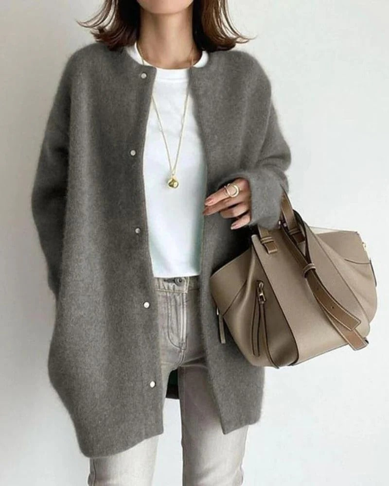 Elena Women's Cardigan | Black, White