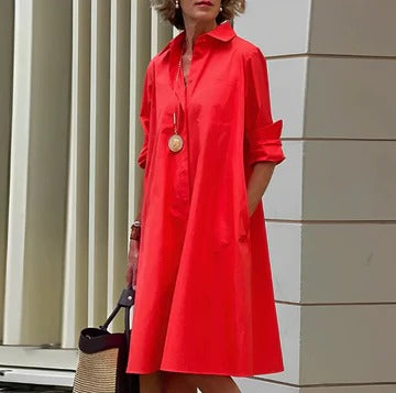 Faye Women's Dress - fabric and finish detail