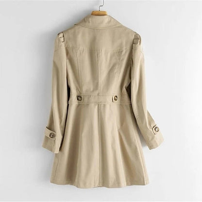 Dahlia Women's Trench Coat - close-up detail