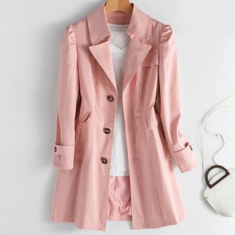 Dahlia Women's Trench Coat - back view