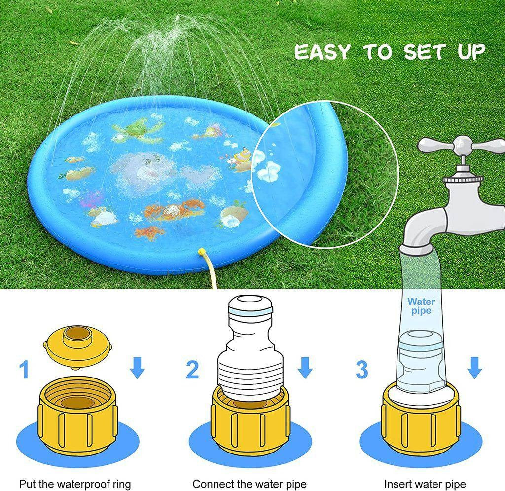 Wren Portable Splash Pad - flat lay