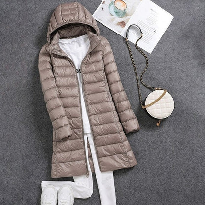 Noor Women's Puffer Jacket - full-length view
