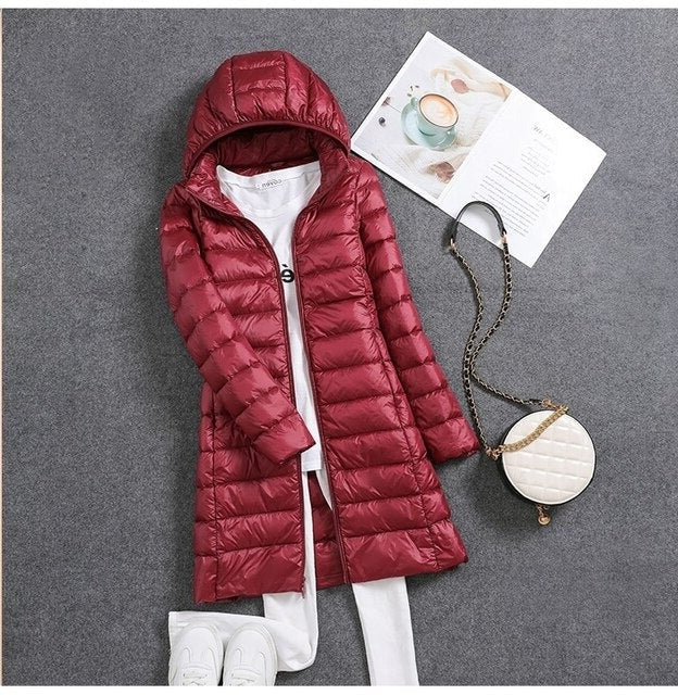 Noor Women's Puffer Jacket - back view