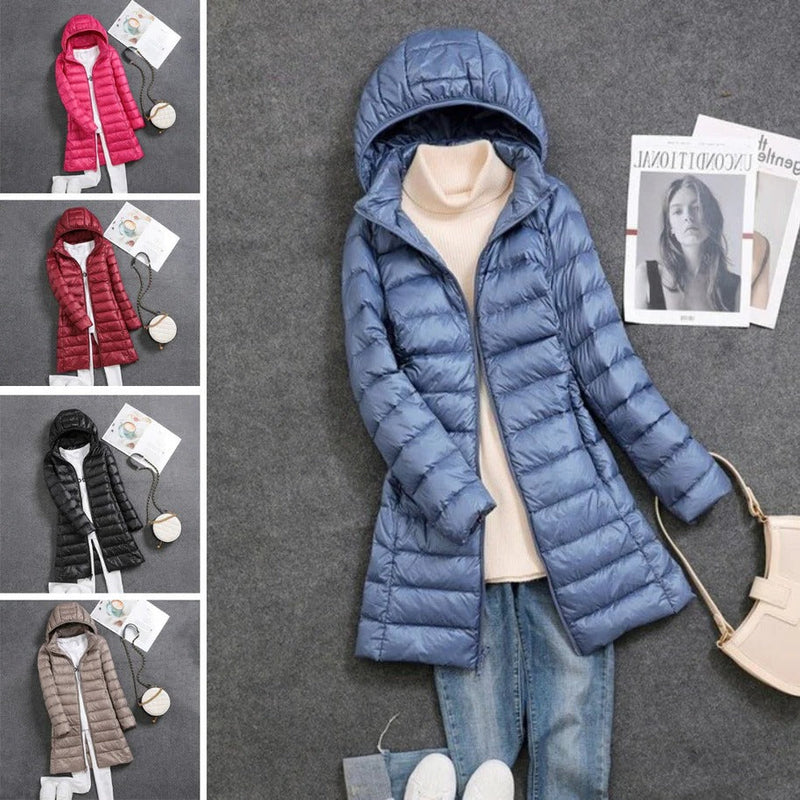 Noor Women's Puffer Jacket - shown in use